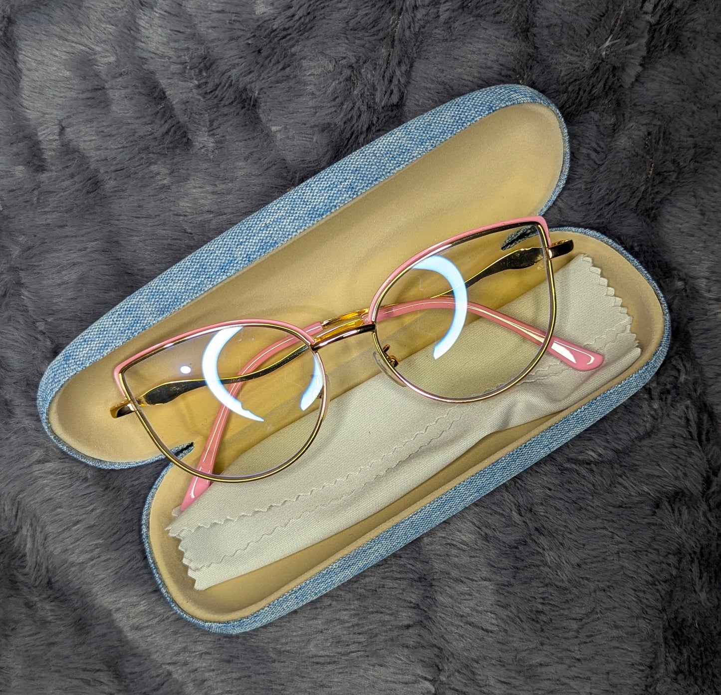 Female Rimlas Anti-blue light Photochromic Glasses