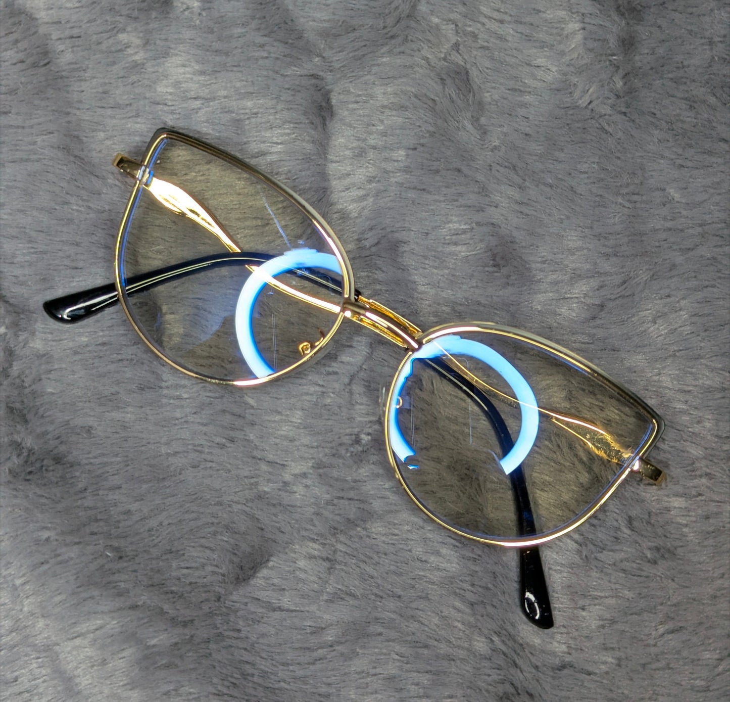 Female Rimlas Anti-blue light Photochromic Glasses