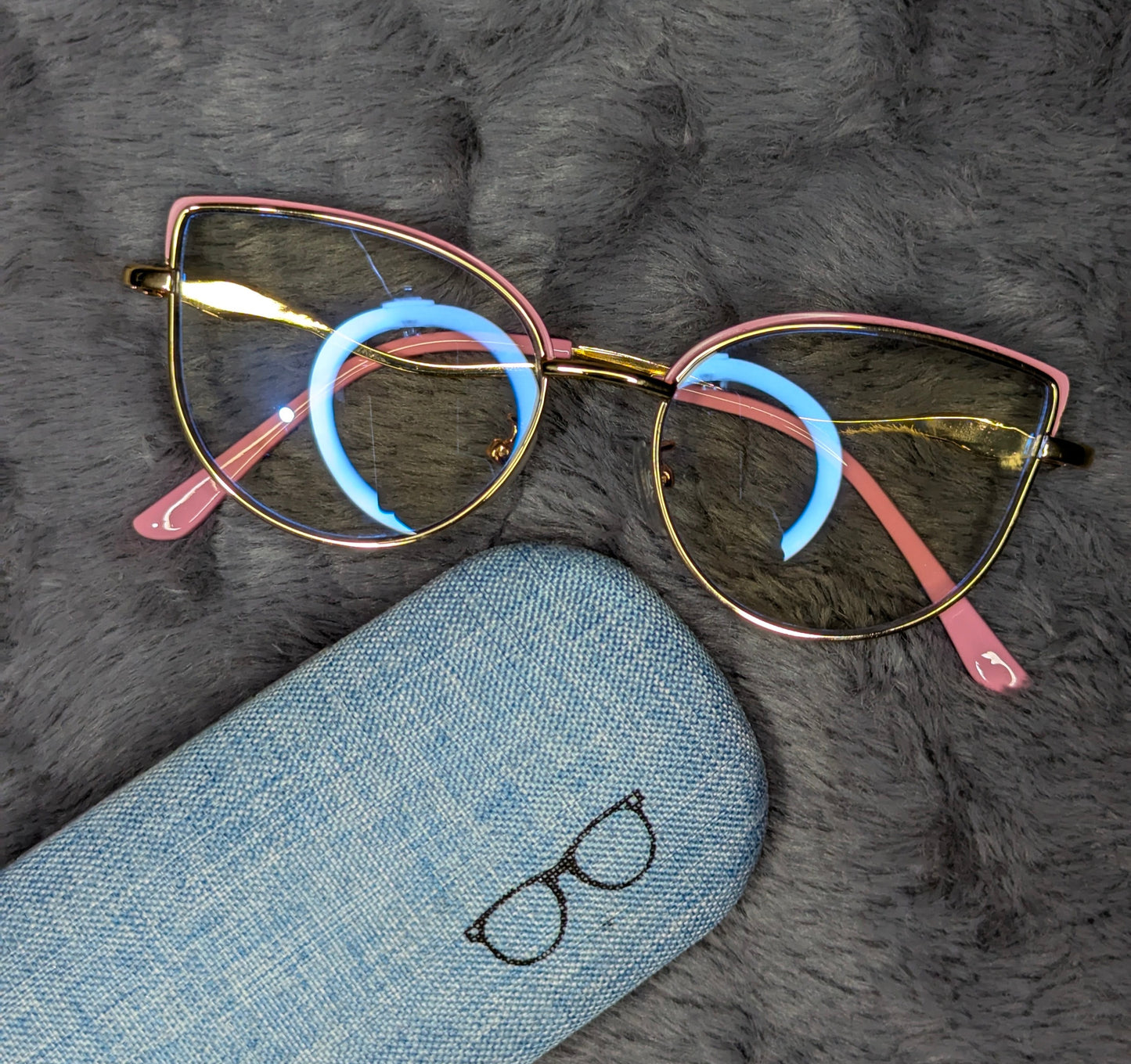 Female Rimlas Anti-blue light Photochromic Glasses