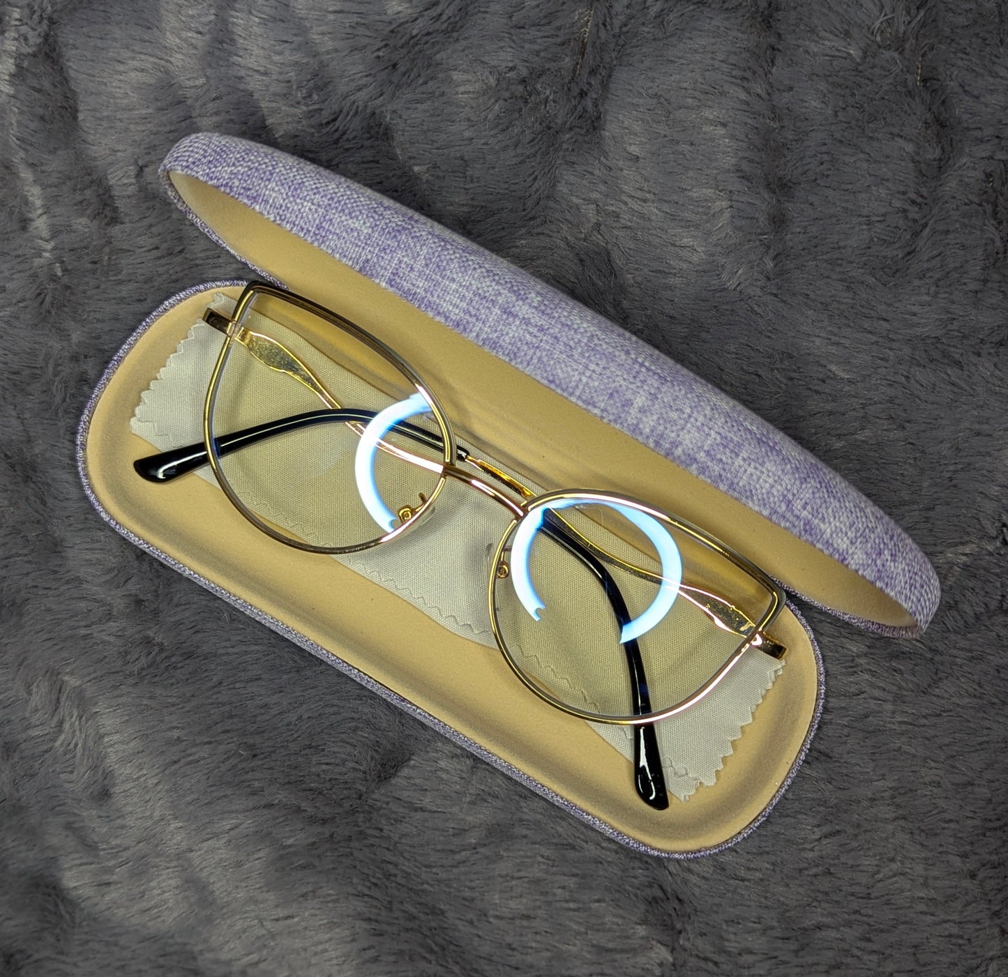 Female Rimlas Anti-blue light Photochromic Glasses